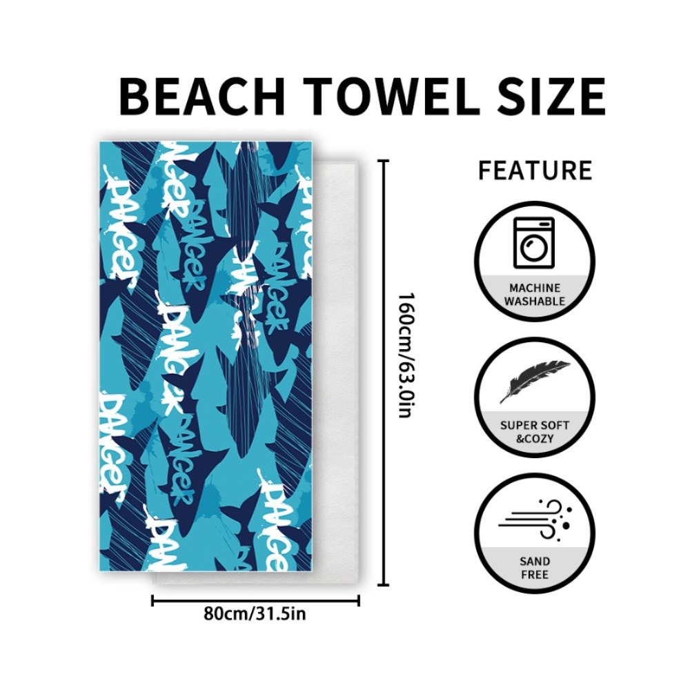Fish Tail Print Beach Towels a - Outdoor Camping Mat reseña y precio
