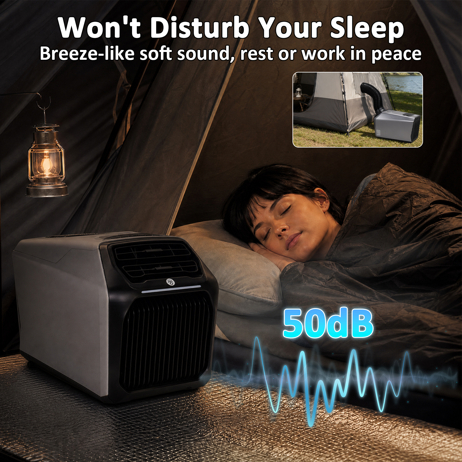 6800BTU Portable Air Condition - Outdoor Camping Air Conditioner reseña y precio