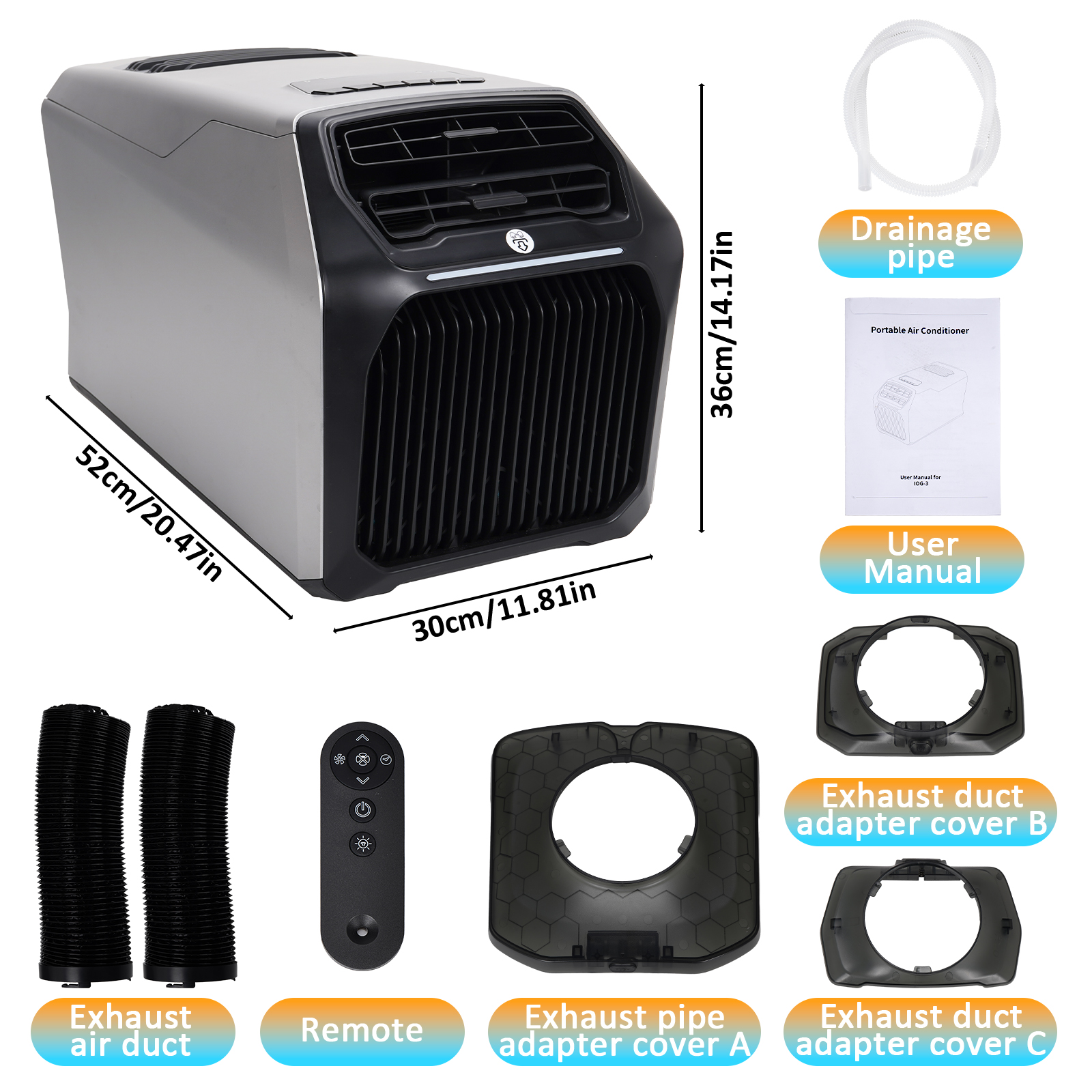 6800BTU Portable Air Condition - Outdoor Camping Air Conditioner reseña y precio
