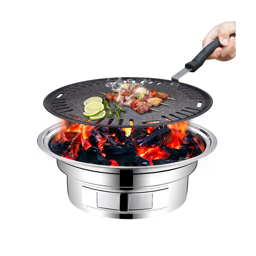 Aluminum Round Bbq Plate Non S - Outdoor Camping Korea reseña y precio