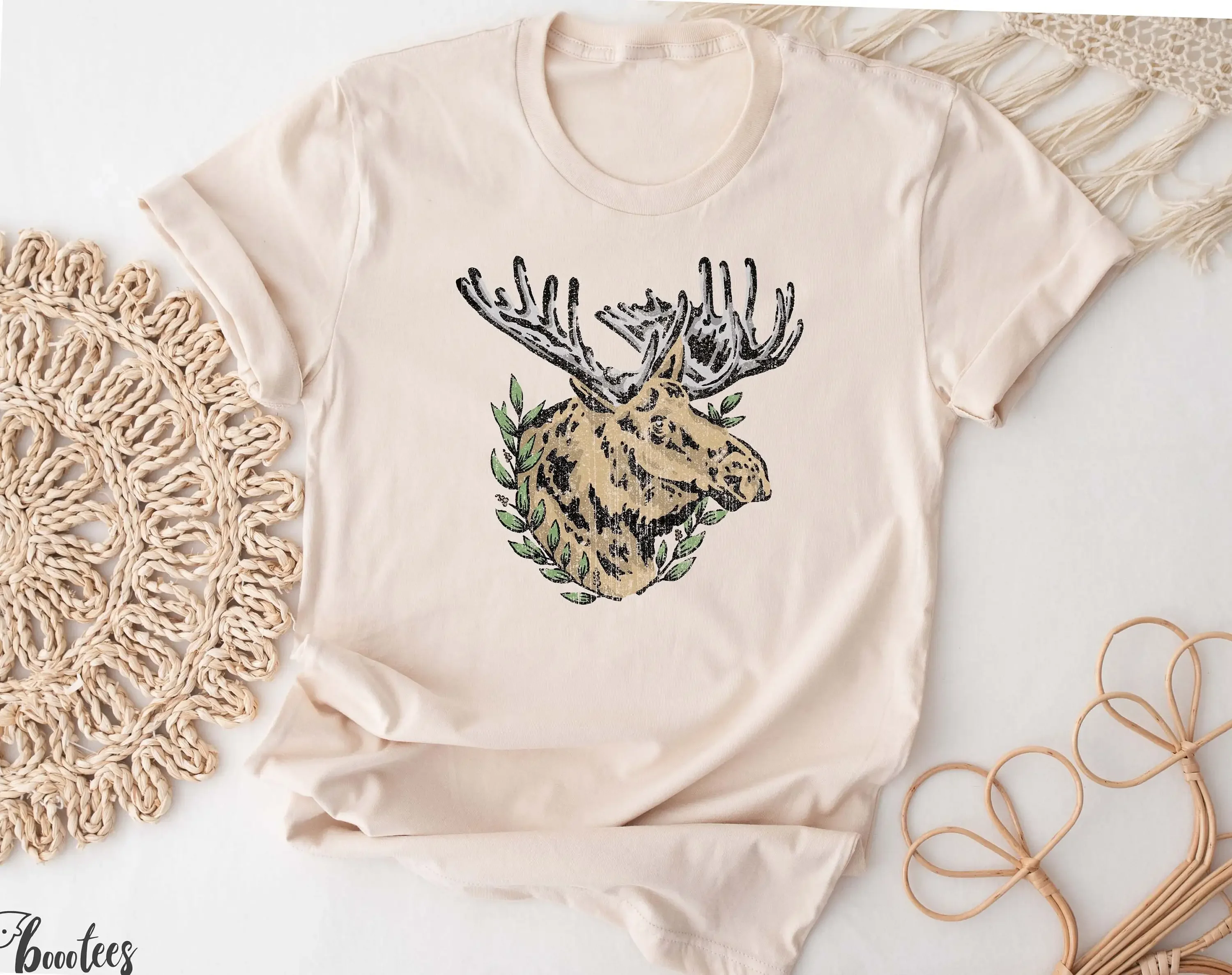 Moose T Shirt Idea For Animal  - Outdoor Camping Ideas reseña y precio