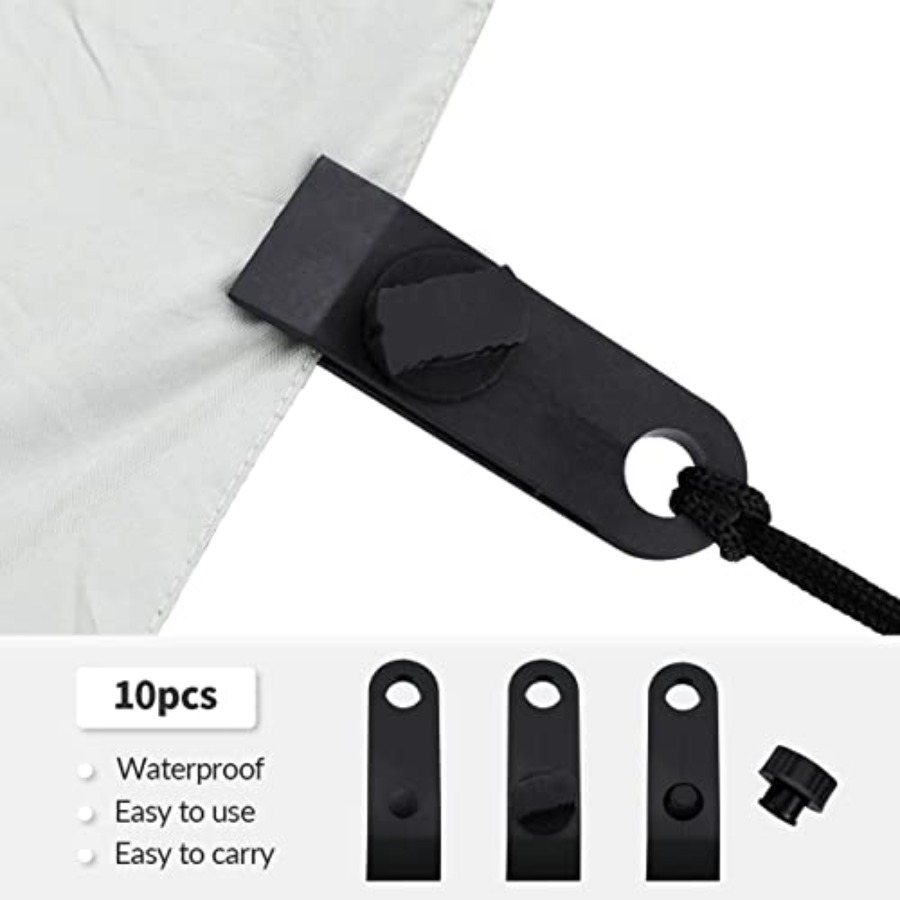 10 Pcs Heavy Duty Tarp Clips S - Outdoor Camping Tarp reseña y precio