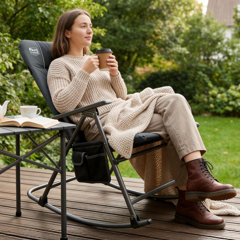 Oversized Folding Rocking Camp - Outdoor Camping Rocker reseña y precio