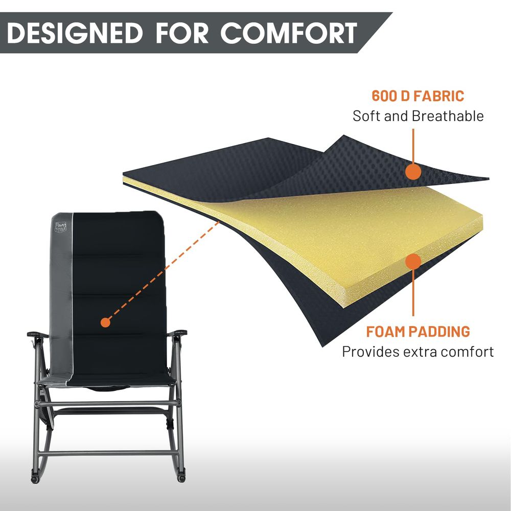 Oversized Folding Rocking Camp - Outdoor Camping Rocker reseña y precio