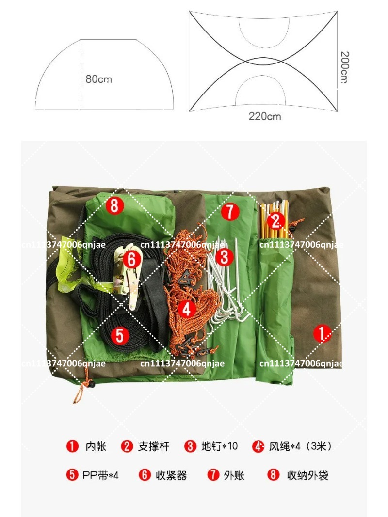 Green Portable Camping Tree Ne - Camping Hammock reseña y precio
