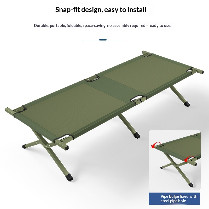 Folding Camping Cot Portable A - Outdoor Camping Couch reseña y precio