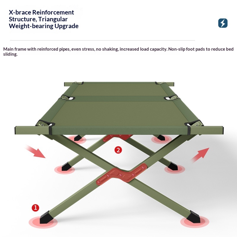Folding Camping Cot Portable A - Outdoor Camping Couch reseña y precio