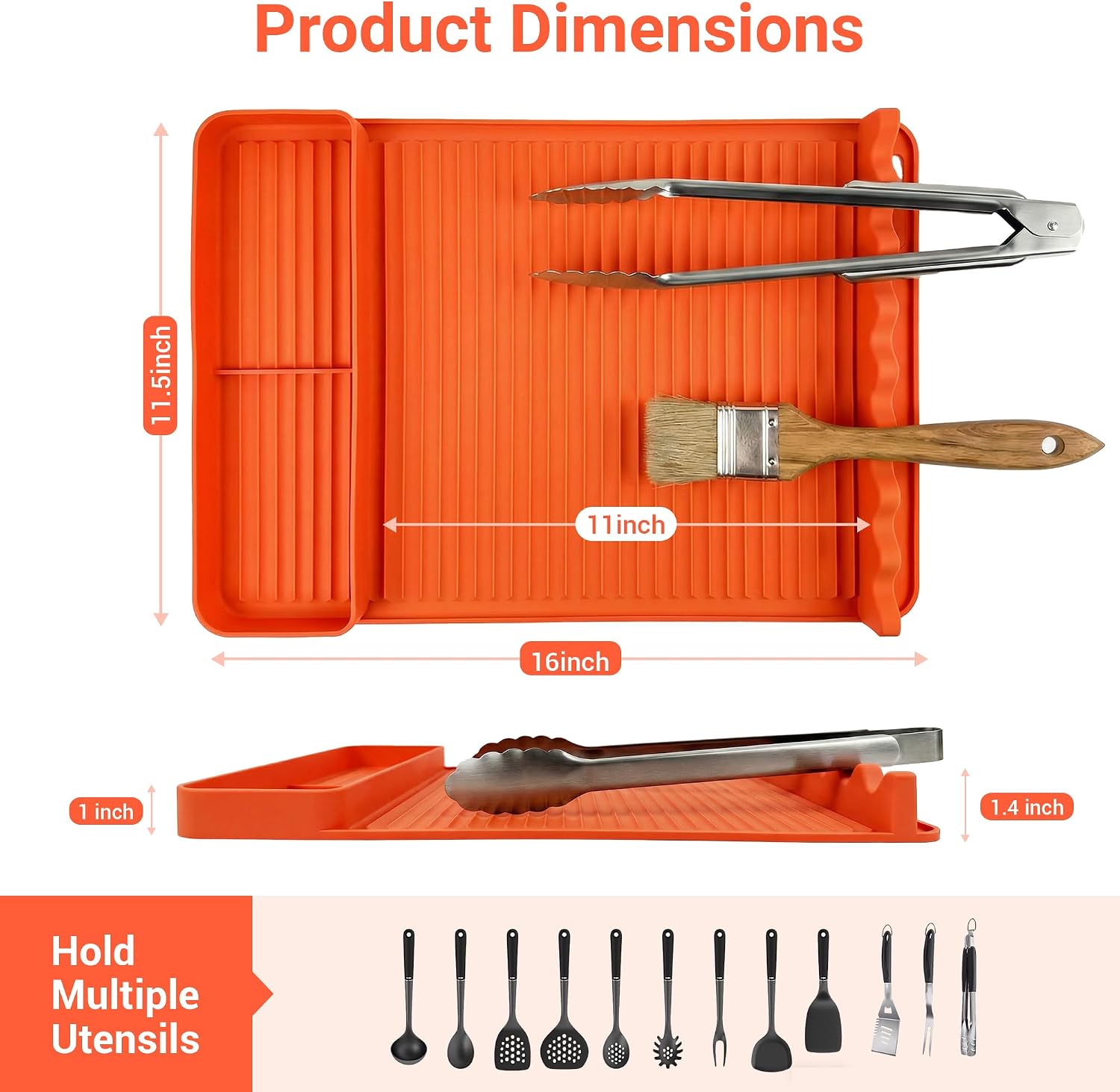 2-Pack Silicone Grill Mat 16x1 - Outdoor Camping Mat reseña y precio
