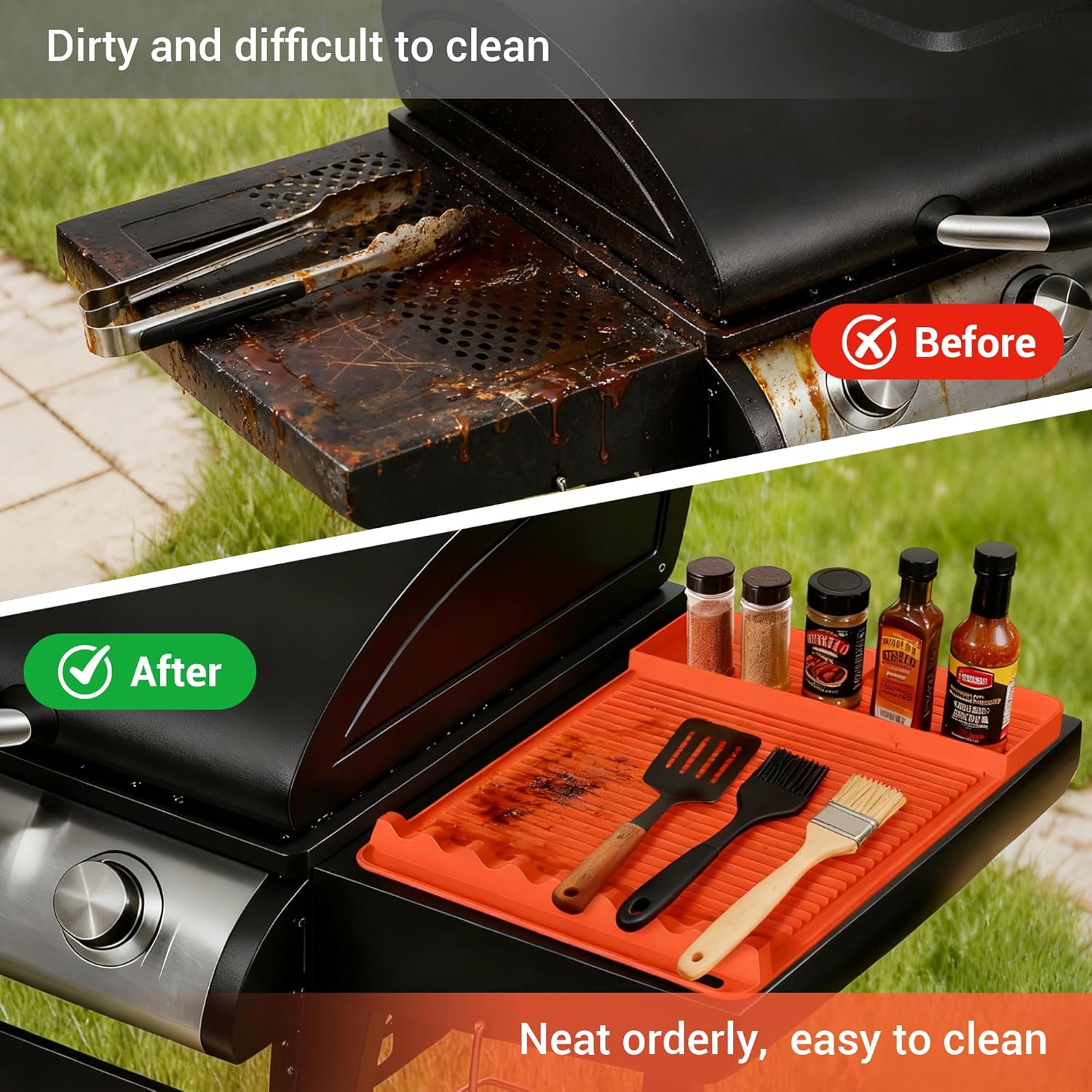 2-Pack Silicone Grill Mat 16x1 - Outdoor Camping Mat reseña y precio
