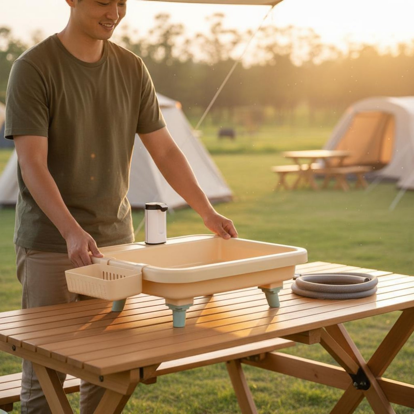 Portable Hand Washing Station  - Outdoor Camp reseña y precio