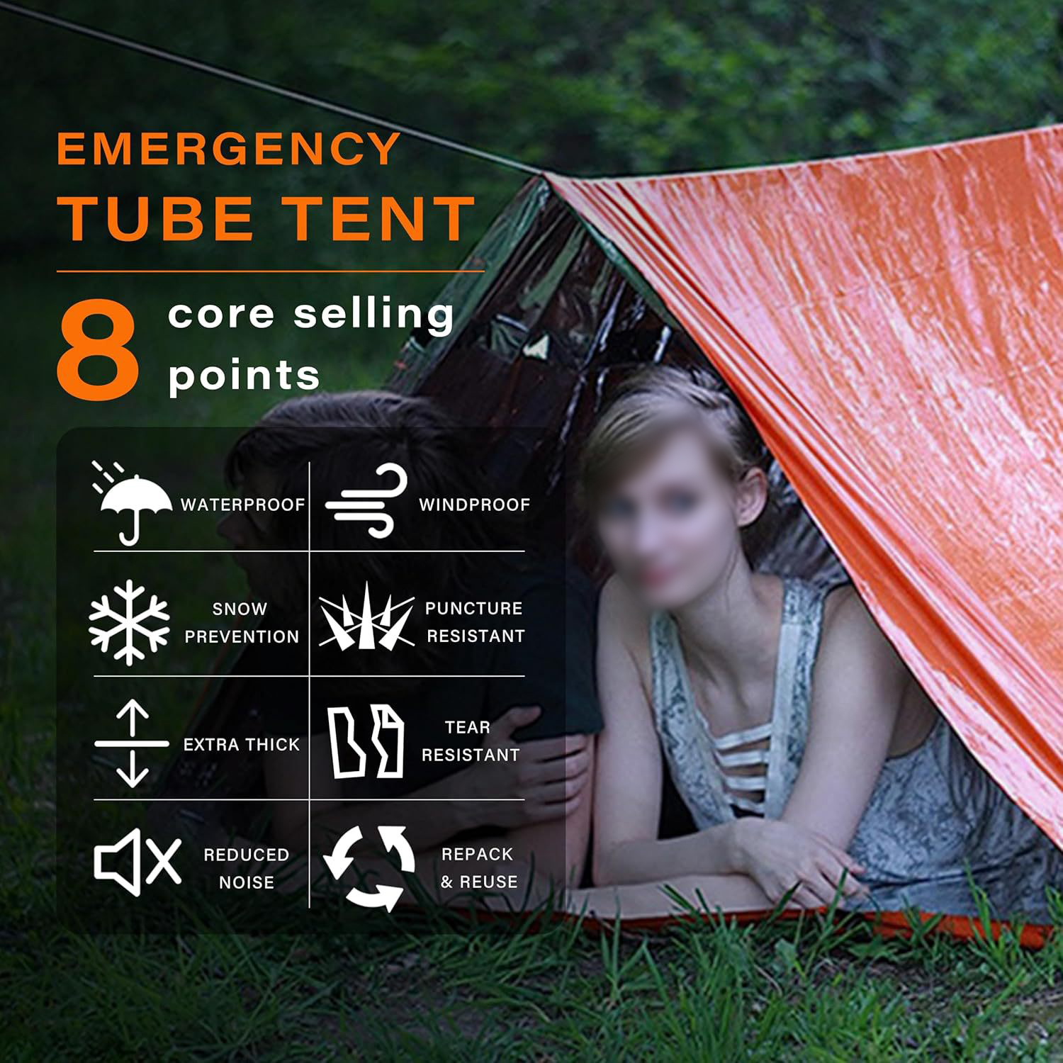 Emergency Survival Tent Shelte - Outdoor Camping Tarp reseña y precio