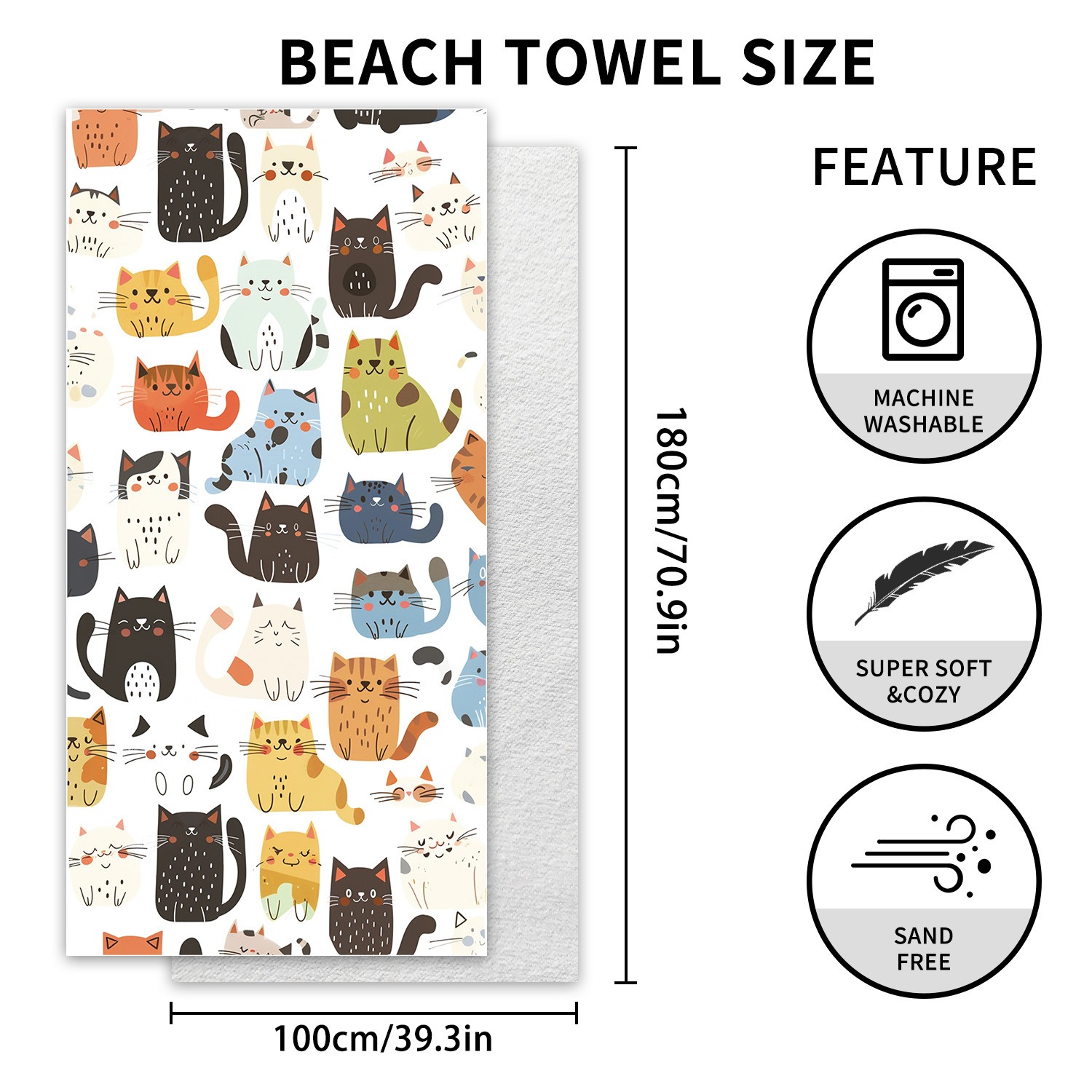 1PC Large Size Beach Blanket M - Outdoor Camping Mat reseña y precio