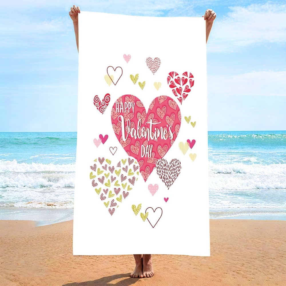 Heart Symbol Bath Towel 27x55i - Outdoor Camping Mat reseña y precio