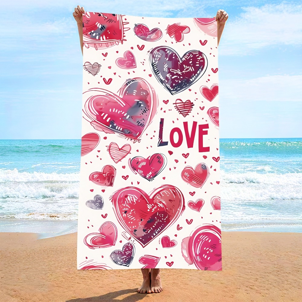 Heart Symbol Bath Towel 27x55i - Outdoor Camping Mat reseña y precio