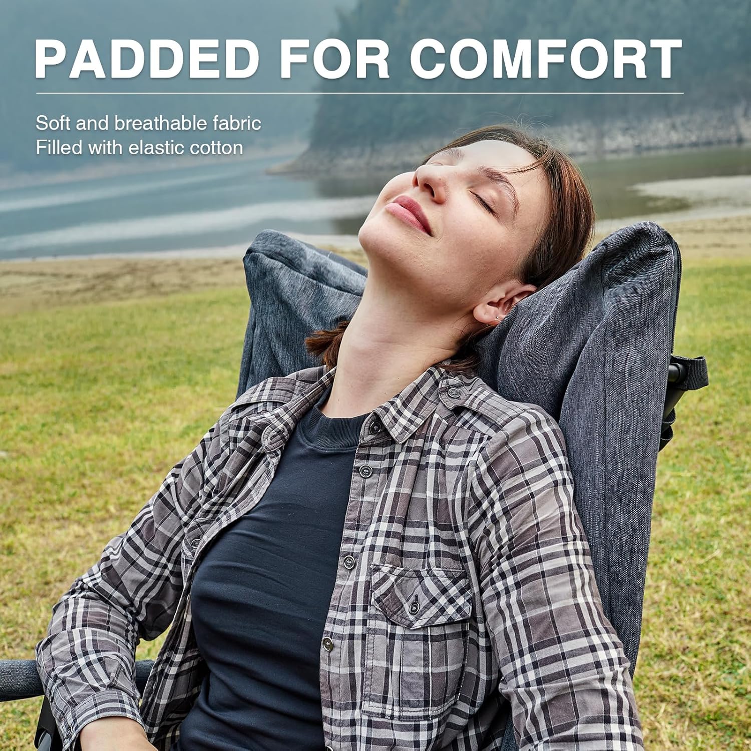 Gray Set of 2 Oversized Foldab - Outdoor Camping Rocker reseña y precio