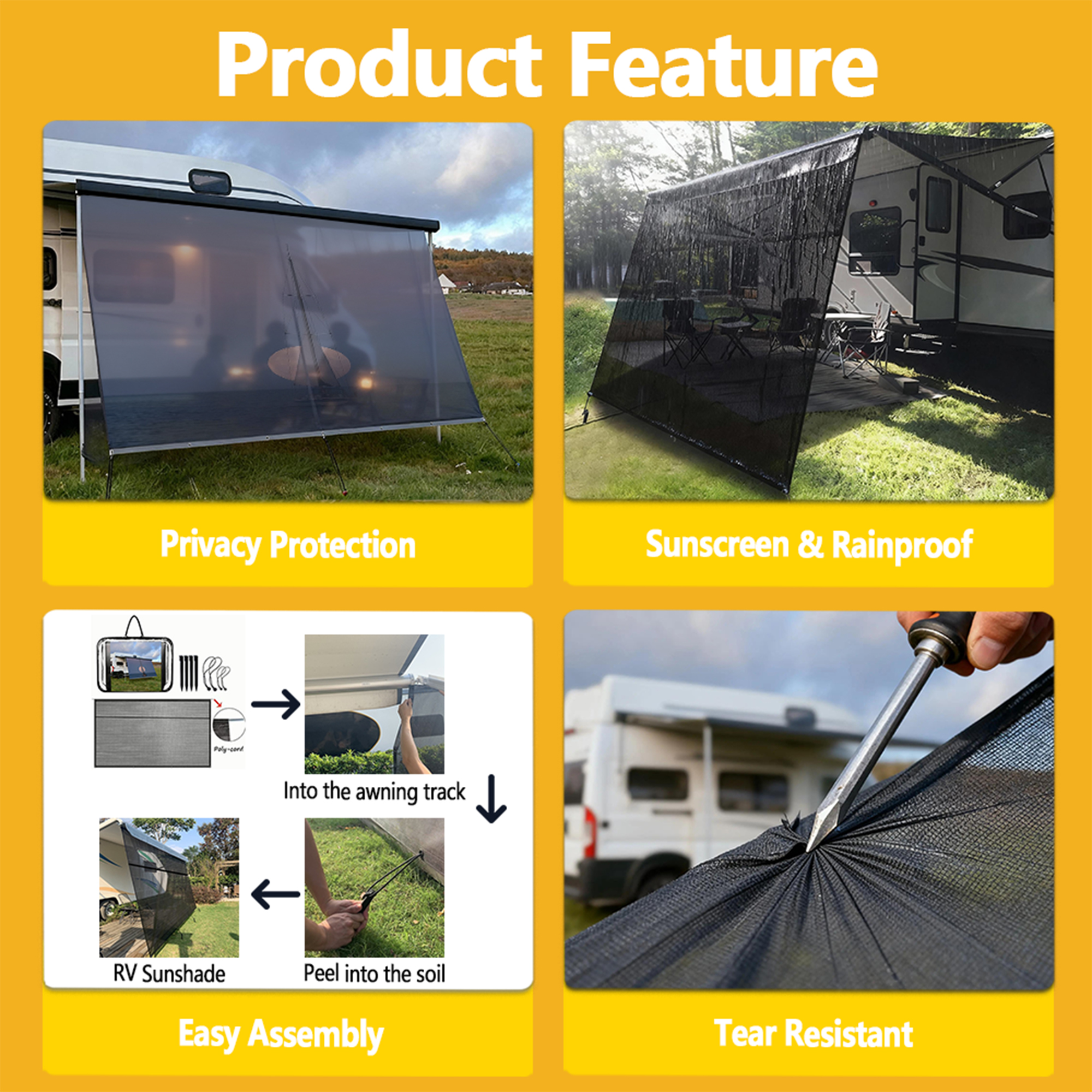 Custom Pattern UV Resistant Fo - Outdoor Camping Tarp reseña y precio