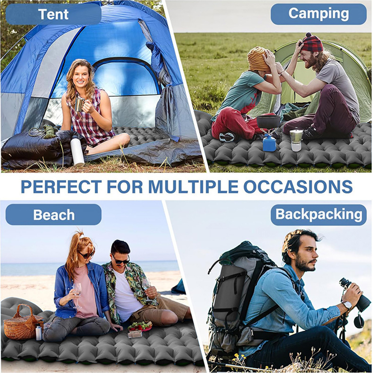 Inflatable mattress, outdoor c - Outdoor Camping Inflatable Tent reseña y precio