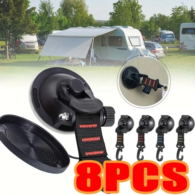 1/8 Pcs Car Tent Suction Cups  - Outdoor Camping Tarp reseña y precio