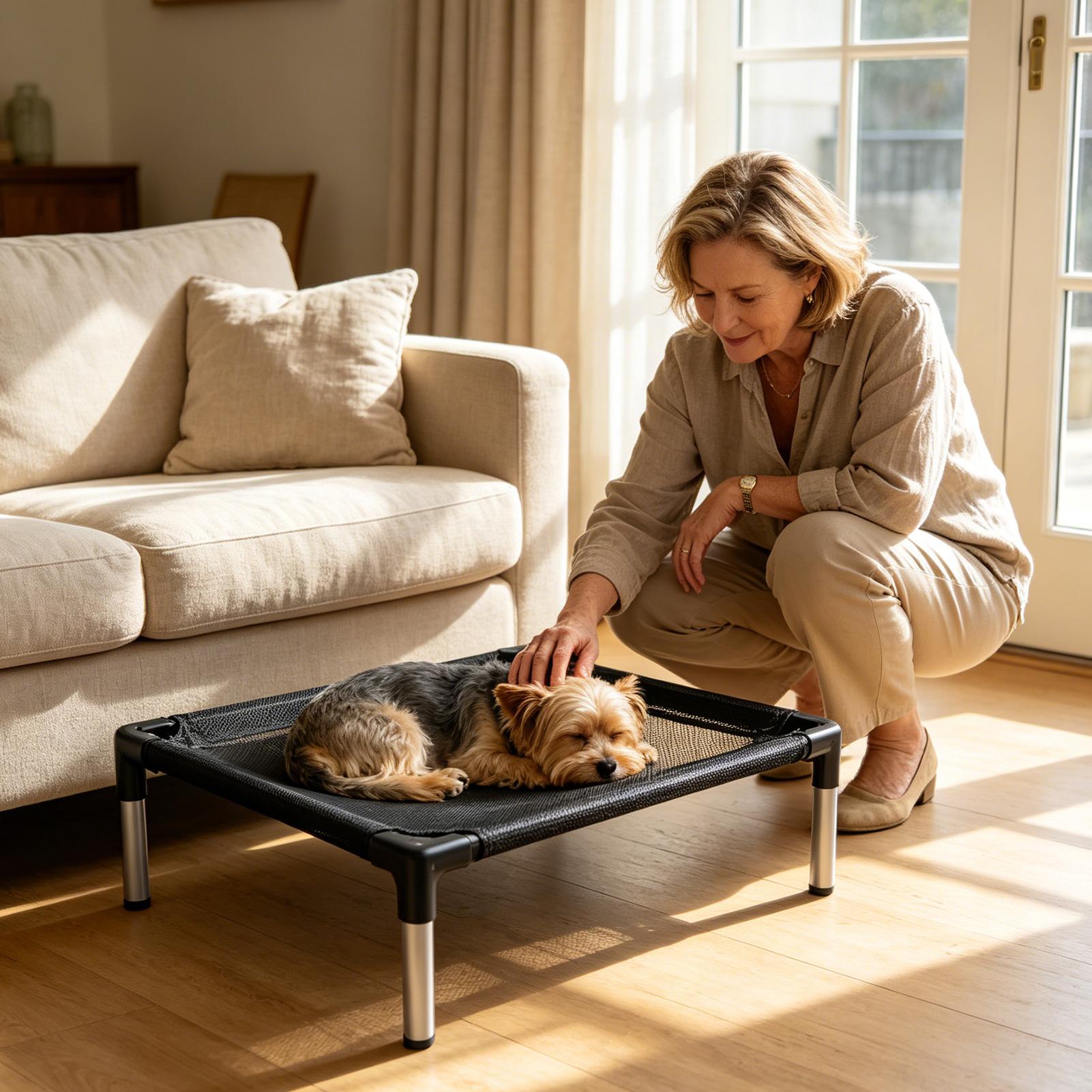 Elevated Dog Bed Breathable Me - Outdoor Camping Couch reseña y precio