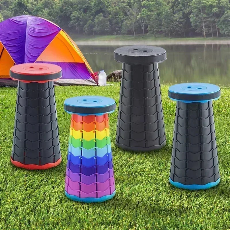 Portable Plastic Folding Teles - Outdoor Camping Folding Chairs reseña y precio
