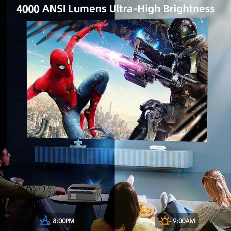 CAIWEI A10Q Projector 4K Full  - Outdoor Camping Tv reseña y precio